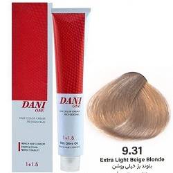 رنگ مو بدون آمونیاک بلوند بژ خیلی روشن 9/31 دنی وان 100 میل